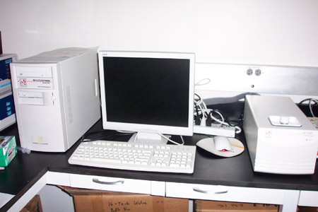 Microcal Differential Scanning Calorimeter and ancillary computer.