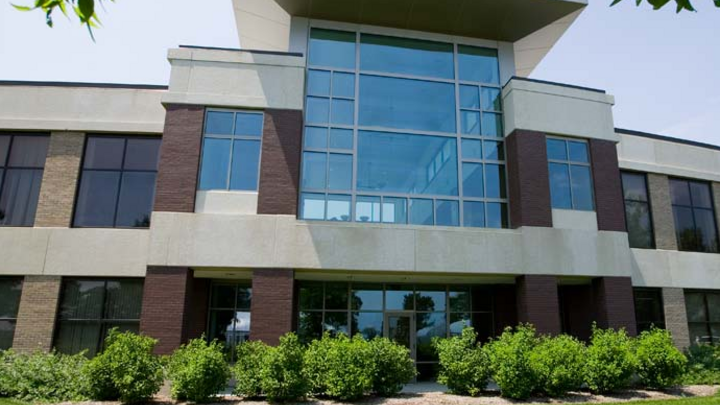 Exterior of the Schmid Law Library at the University of Nebraska College of Law.