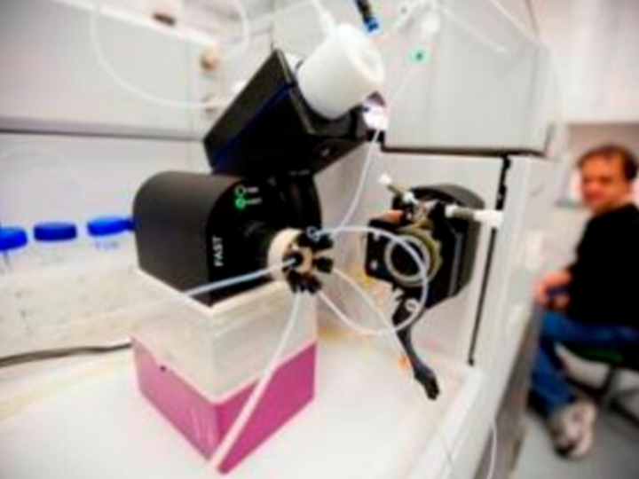 Javier Seravalli, PhD in lab
